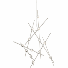 Sonneman 2151.13C Constellation Contemporary Satin Nickel LED Chandelier Light