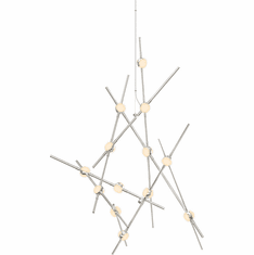 Sonneman 2151.13W Constellation Modern Satin Nickel LED Ceiling Chandelier
