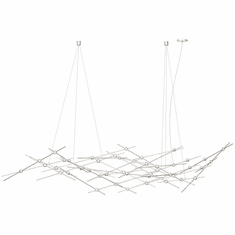 Sonneman 2158.13C Constellation Contemporary Satin Nickel LED Chandelier Lamp