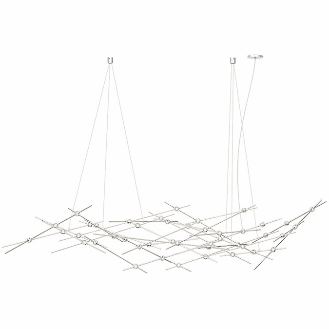 Sonneman 2158.13C Constellation Contemporary Satin Nickel LED Chandelier Lamp