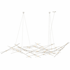 Sonneman 2158.13W Constellation Modern Satin Nickel LED Chandelier Light