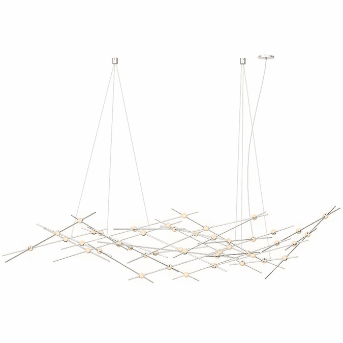 Sonneman 2158.13W Constellation Modern Satin Nickel LED Chandelier Light