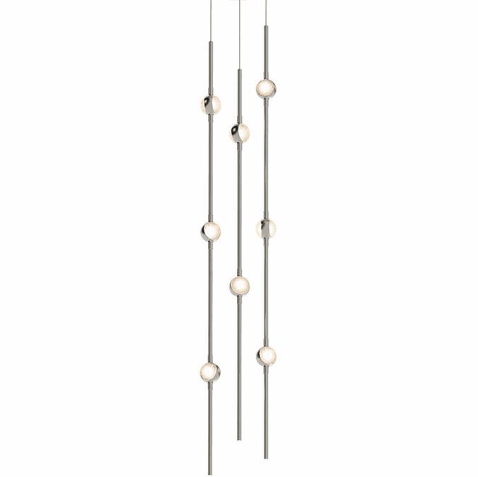 Sonneman 2161.13C-S Constellation Contemporary Satin Nickel LED 34" Multi Lighting Pendant