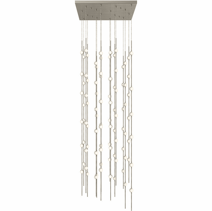 Sonneman 2165.13W Constellation Contemporary Satin Nickel LED 67" Multi Drop Ceiling Lighting