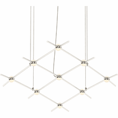 Sonneman 21Q13-RW3312 Constellation Modern Satin Nickel LED Chandelier Lighting