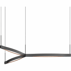 Sonneman 22QKCT01120PHA Ola Contemporary Satin Black LED Pendant Lighting