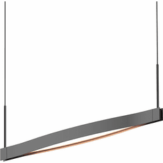 Sonneman 22QKRL01120PHA Ola Modern Satin Black LED Island Light Fixture