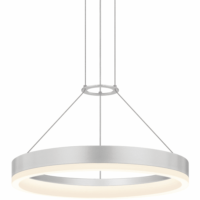 Sonneman 2313.16-J20 Corona Modern Bright Satin Aluminum LED Hanging Lamp