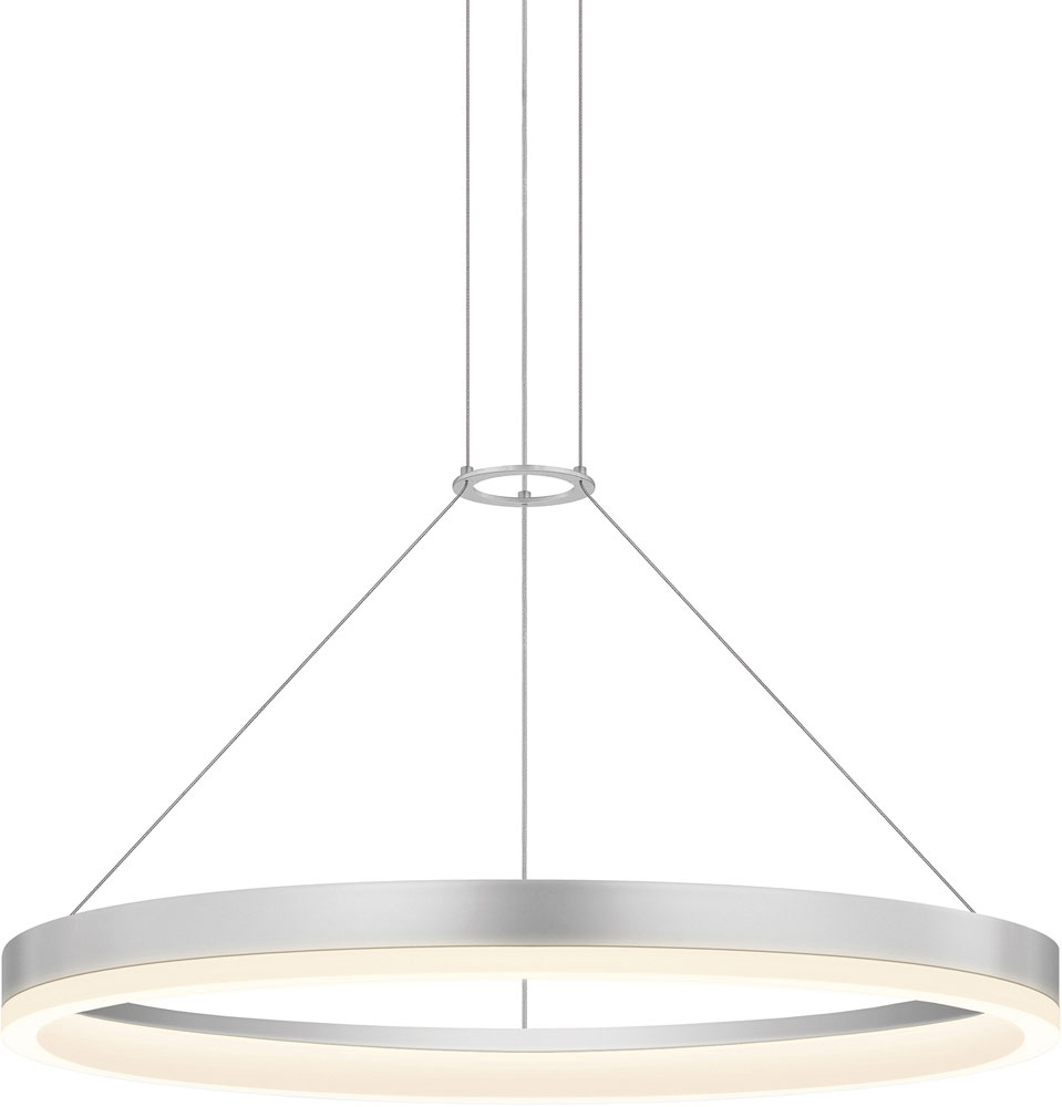 Sonneman 2315.16-J20 Corona Modern Bright Satin Aluminum LED Pendant ...