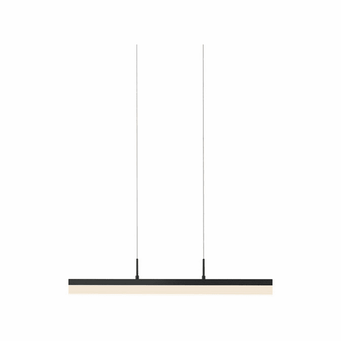Sonneman 2345.25 Stiletto Satin Black LED 24" Kitchen Island Lighting