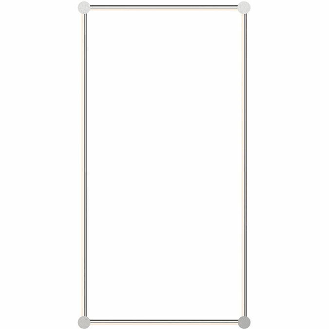 Sonneman 23QSCSR24R120PHA Purolinear 360 Contemporary Satin Chrome LED 25" Wall Light Sconce