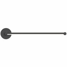 Sonneman 23QSKL120B120PHA Purolinear 360 Contemporary Satin Black LED 25" Wall Lighting Fixture