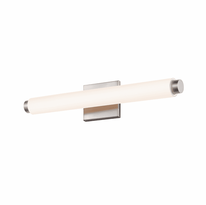 Sonneman 2430.13.DT Tubo Slim Contemporary Satin Nickel Finish 19.5" Wide LED Bathroom Vanity Lighting