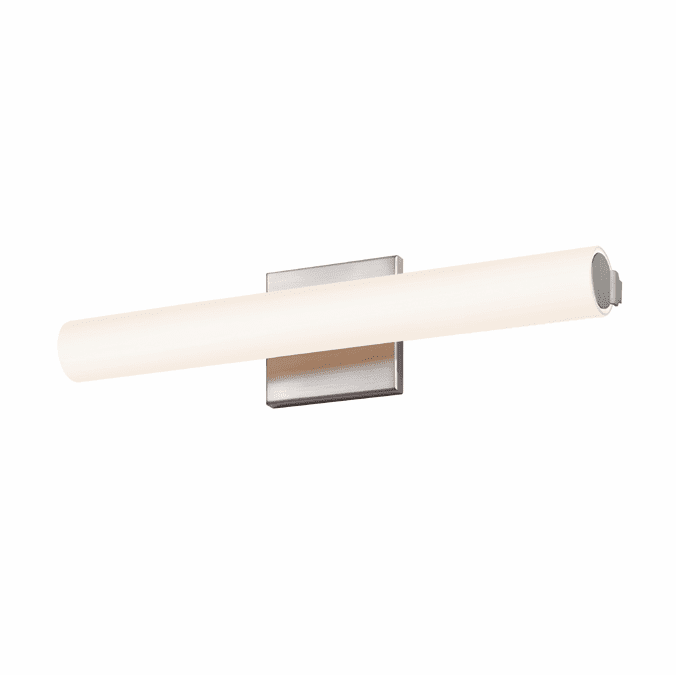 Sonneman 2430.13.FT Tubo Slim Modern Satin Nickel Finish 4.25" Tall LED Bathroom Vanity Light