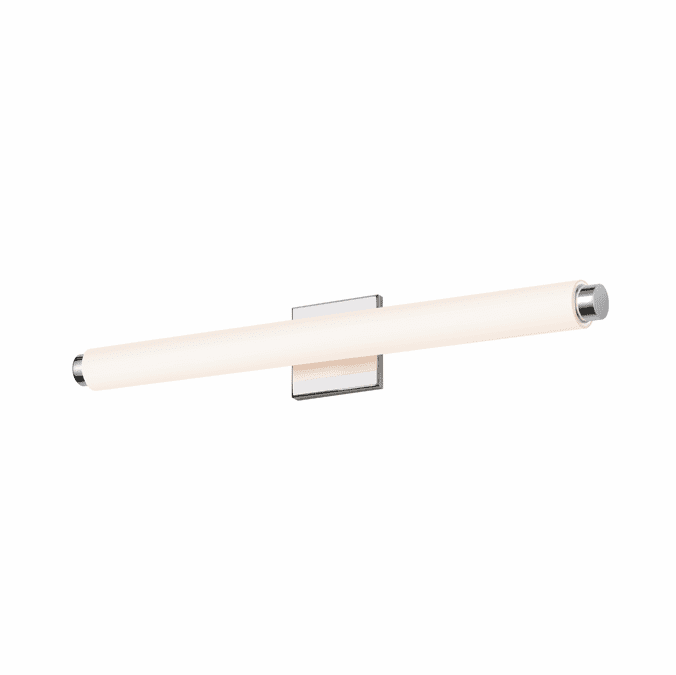 Sonneman 2431.01.DT Tubo Slim Modern Polished Chrome Finish 4.25" Tall LED Bath Sconce