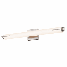 Sonneman 2431.13.ST Tubo Slim Contemporary Satin Nickel Finish 25.5" Wide LED Bath Wall Sconce