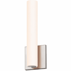 Sonneman 2440.13-FT Tubo Slim Contemporary Satin Nickel LED 12" Wall Light Fixture