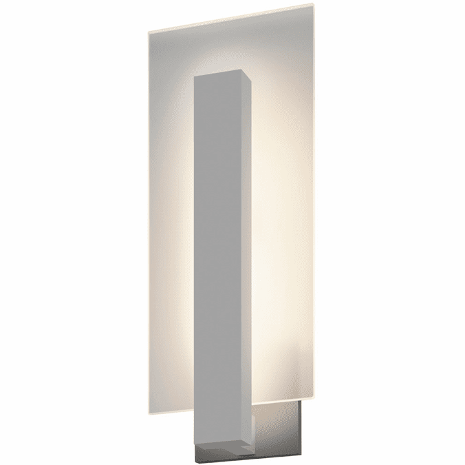 Sonneman 2725.74.WL Midtown Contemporary Textured Gray LED Indoor/Outdoor Lamp Sconce