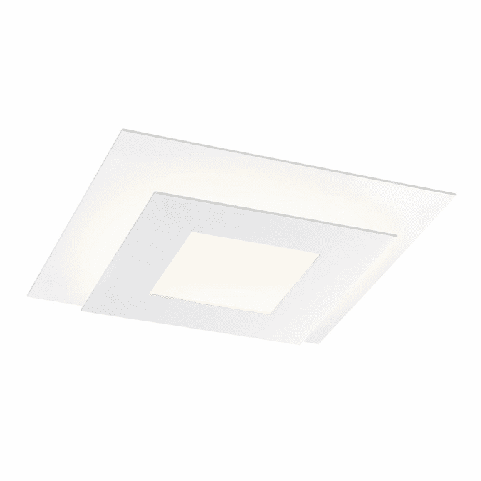 Sonneman 2727.98 Offset Contemporary Textured White LED Ceiling Light Fixture