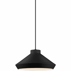 Sonneman 2752.25-E Koma Satin Black Pendant Light