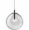 Sonneman 2990.25C-MED Cantina Medium Size Modern Satin Black 36" Single Pendant Light Fixture - alt