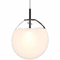 Sonneman 2990.25W-LRG Cantina Large Size Modern Satin Black 30" Pendant Light Fixture - alt