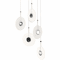 Sonneman 3115.01E Meclisse Modern Polished Chrome LED Multi Hanging Light Fixture - alt