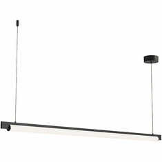 Sonneman 3828.25 Keel Contemporary Satin Black LED 60" Kitchen Island Light