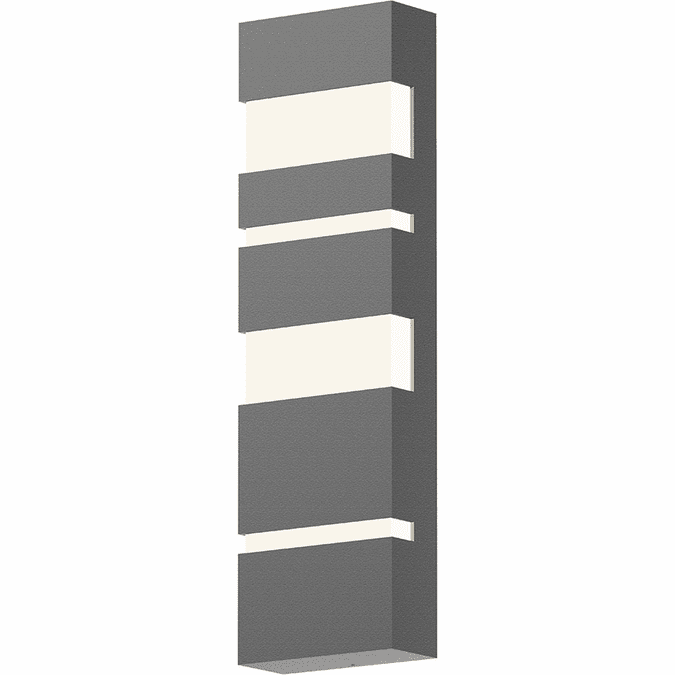 Sonneman 7287.74.WL Jazz Notes Contemporary Textured Gray LED Outdoor Lighting Sconce