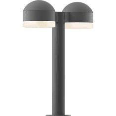 Sonneman 7306.DC.FW.74.WL REALS Contemporary Low Voltage Textured Gray LED Outdoor Bollard Landscape Lighting Fixture