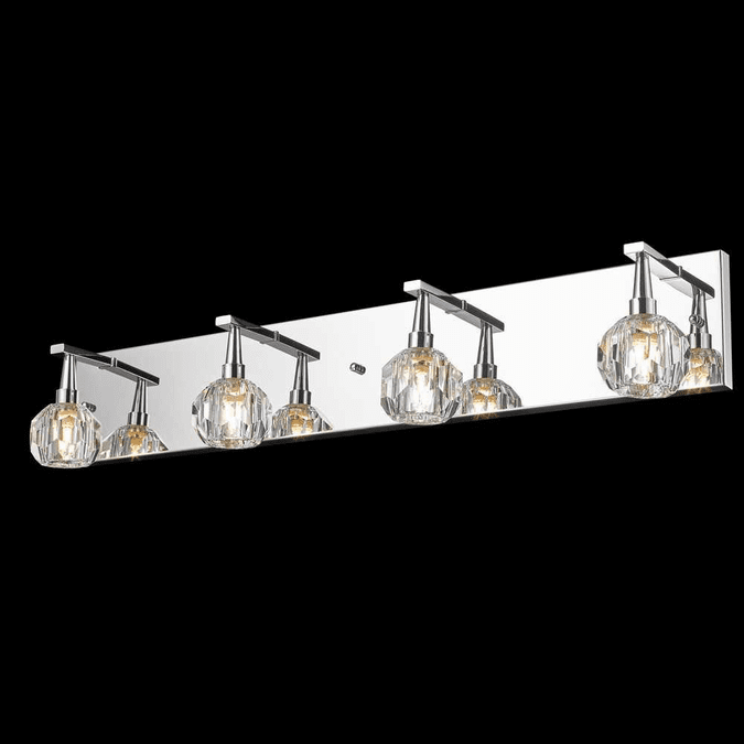 StarFire Crystal 1732WSCH Sole Chrome 4-Light Bathroom Lighting