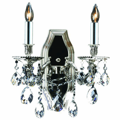 StarFire Crystal 5102WSAS Imperial Antique Silver Wall Sconce