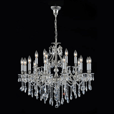 StarFire Crystal 5118AS Imperial Antique Silver Ceiling Chandelier