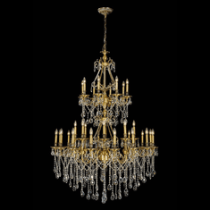 StarFire Crystal 5132AB Imperial Antique Brass Ceiling Chandelier