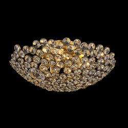 StarFire Crystal 9214AB Art Deco Antique Brass 14" Home Ceiling Lighting
