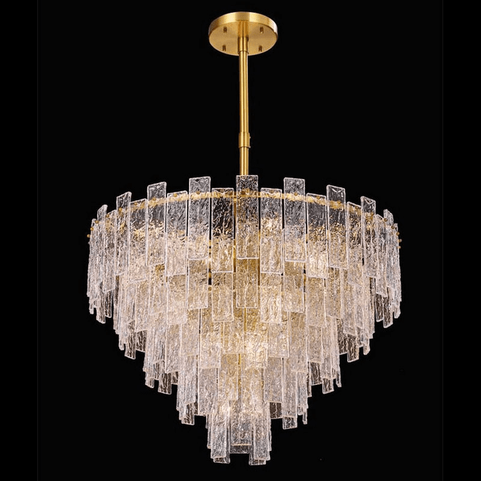 StarFire Crystal 9332AB Cairo Antique Brass 32" Pendant Light
