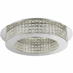 StarFire Crystal LD0924CH Chrome LED 24" Ceiling Lighting Fixture