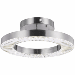 StarFire Crystal LD3415SN Satin Nickel LED 18" Overhead Lighting