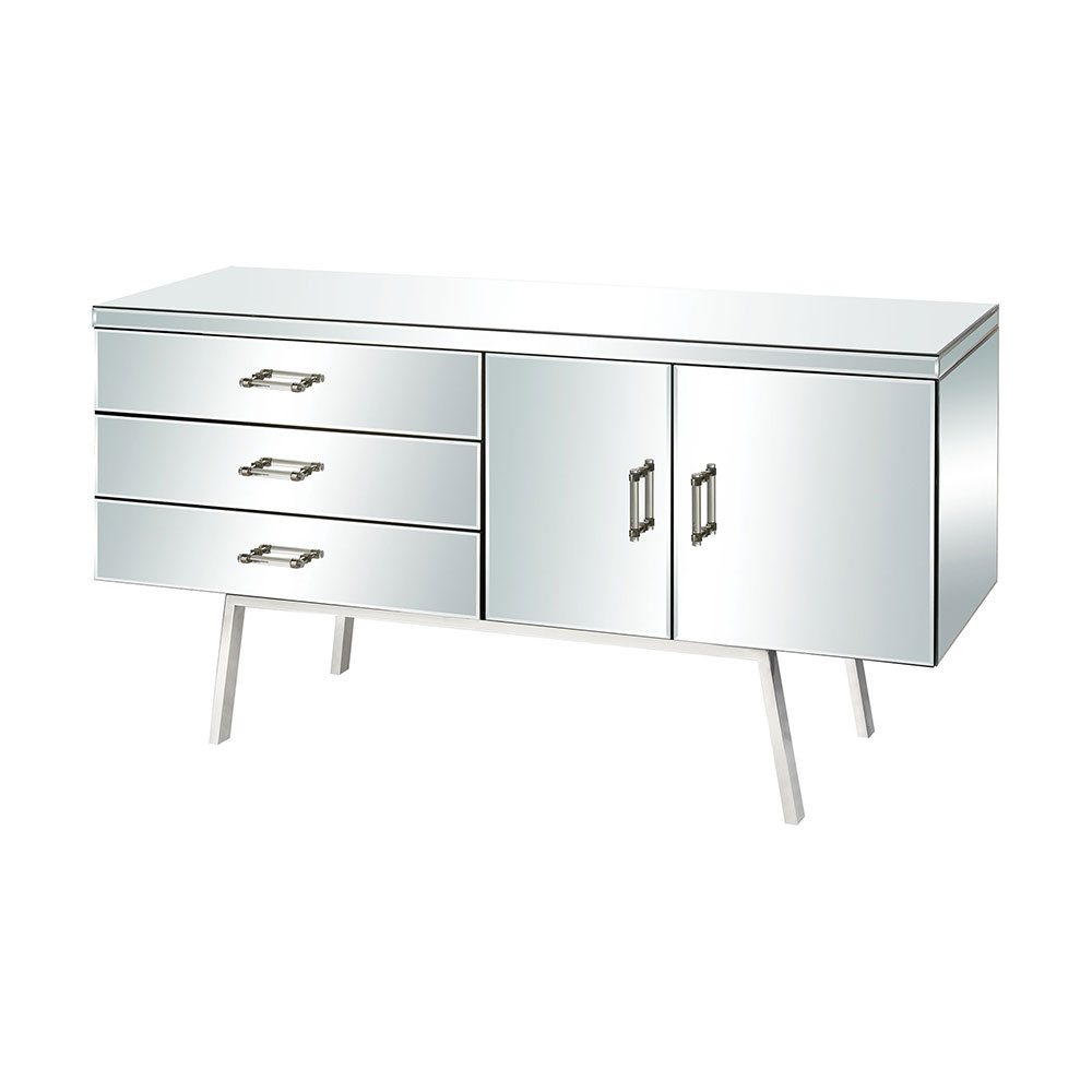 Elk Home 1114375 Sharp Dresser Contemporary Clear / Silver Dresser 3