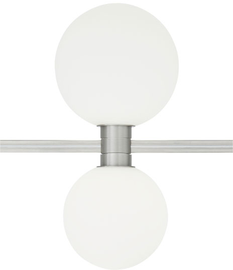 Visual Comfort Modern 700MOORBSVS-LED930 Orbs Contemporary Satin Nickel ...