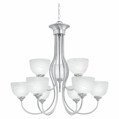 Thomas SL801678 Tahoe Transitional 30 Inch Diameter Large Brushed Nickel Finish Lighting Chandelier