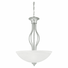 Thomas SL823678 Tahoe 28 Inch Tall Brushed Nickel Finish Inverted Pendant Hanging Light