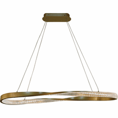 Thumprints FT-T1065-BG Oakley Modern Brushed Gold LED Kitchen Island Lighting