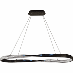 Thumprints FT-T1065-BK Oakley Modern Black LED Island Light Fixture