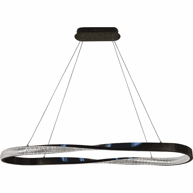 Thumprints FT-T1065-BK Oakley Modern Black LED Island Light Fixture
