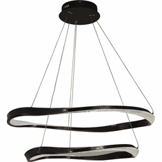 Thumprints FT-T1068-BK Oakley Modern Black LED Pendant Light
