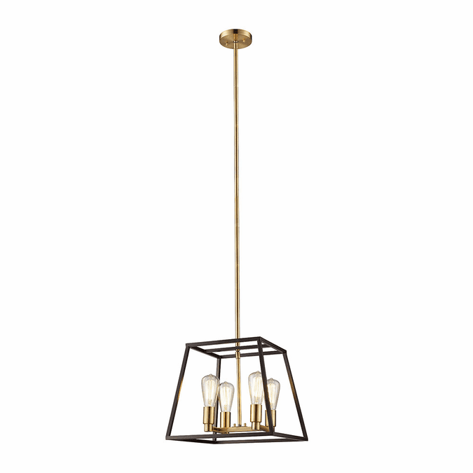 Trans Globe 10464 ROB Adams Contemporary Rubbed Oil Bronze 15" Pendant Lighting