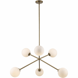 Trans Globe 11616 AG Haskell Contemporary Antique Gold Chandelier Lighting