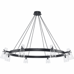 Trans Globe 11678 BK LuminaGlow Modern Black Chandelier Lighting