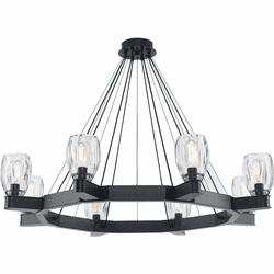 Trans Globe 11687 BK Harmony Hills Contemporary Black Chandelier Light